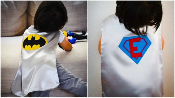 {chirpy threads} reversible batman superman cape